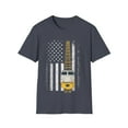 thumbnail image 2 of Train Locomotive Engine USA American Flag 4th of July Art Unisex T-Shirt, 2 of 8