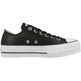 thumbnail image 4 of Converse Chuck Taylor All Star Lift Plateforme LO Femmes, Espadrilles Cuir Noir, 4 of 5