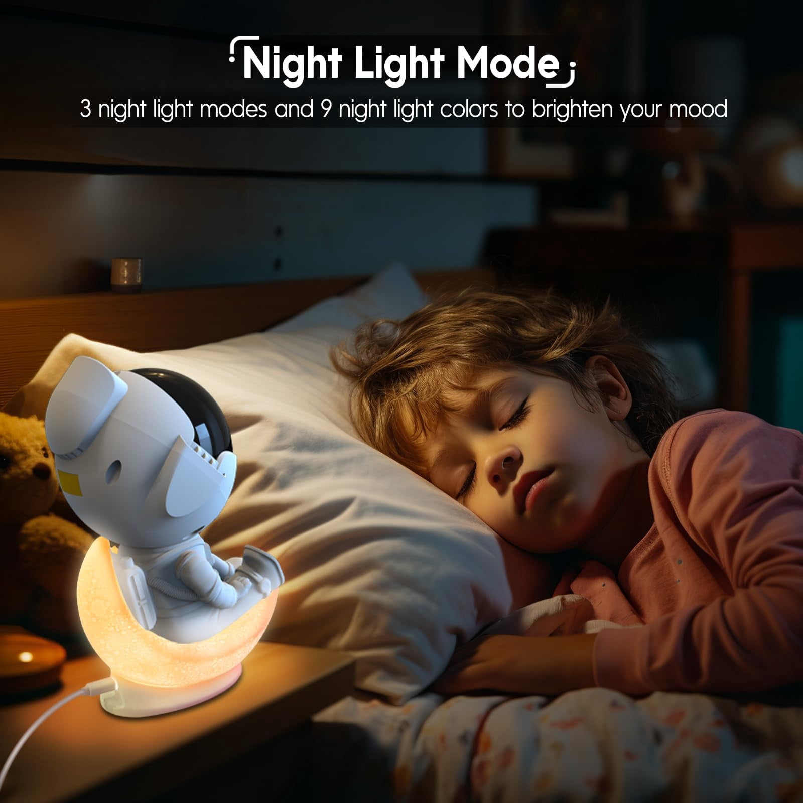 Aukfa Astronaut Galaxy Projector Night Light with Timer & Remote, Star Nebula Light for Kids and Adults Room, Party, Christmas & Birthday Gifts