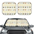 thumbnail image 2 of Haiem Funny Chicken Car Windshield Sun Shade (2 Pieces) Foldable Windshield Sun Shade Car Accessories for Truck SUV Pickup-Small, 2 of 7