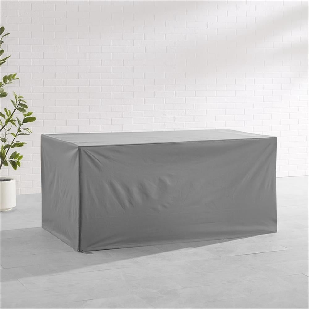 Crosley Furniture Vinyl Outdoor Dining Table Furniture Cover in Gray