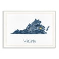 thumbnail image 4 of The Stupell Home Decor Virginia Minimal Blue Marbled Paper Silhouette Wall Plaque Art, 4 of 5