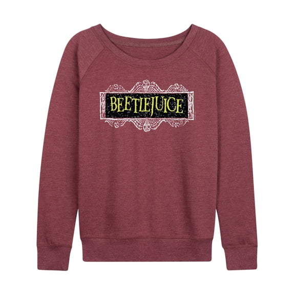 Beetlejuice - Beetlejuice Logo - Women's Lightweight French Terry Long Sleeve Shirt
