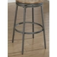 thumbnail image 4 of American Woodcrafters Stockton 30" Backless Metal Swivel Stool - Slate Grey - Golden Oak Seat, 4 of 8
