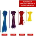 Kable Kontrol Zip Ties 4" Long 100 Pc Pk Fluorescent Blue color
