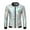 Silver, variant on Stand Collar Jackets for Men Round Neck Long Sleeve Zipper Sparkle Shiny Holographic Metallic Tops Nightclub Outwear (L, Silver)