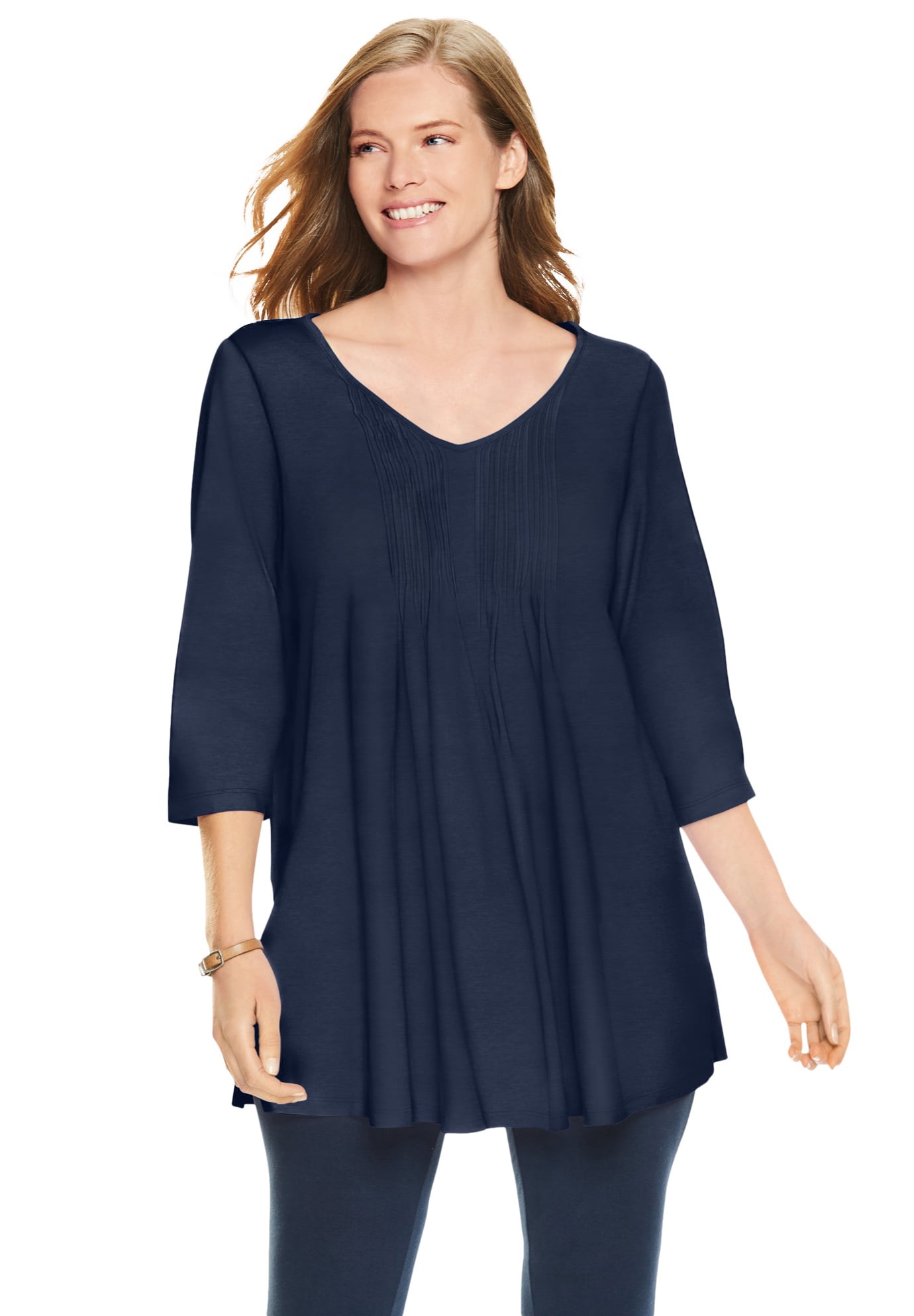 women's plus tunics