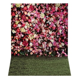 Laeacco 7.2x7.2FT Round Photo Backdrop - Red Carpet Style With Gold Crown Stars, For Parties & Studio