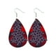 thumbnail image 1 of Pendientes para mujer, regalos para mujer, tendencia de moda navideña, personalidad, pendientes colgantes con patrón de cuero, joyería, regalo, pendiente de cuero, 1 of 3