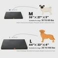 thumbnail image 5 of Laifug Washable Dog Bed Waterproof Fabric Egg Crate Foam Supportive Pet Bed 44" x 32"x4" Non-Slip Bottom, 5 of 7