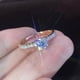 thumbnail image 1 of Anillo de diamantes de imitación de moda simple, anillo de boda de diamantes para pareja, anillo de boda, uso cómodo, 1 of 5