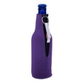 thumbnail image 2 of Retro Sunset Beer Bottle Coolie With Opener (Purple), 2 of 6