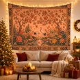 thumbnail image 3 of Cranes Beside a Reflective Pond, Serene Folk Art for Bird Lovers, Ornamental Nature Wall Art, Housewarming Gift, Tapestry Wall Hanging for Bedroom and Living Room, 3 of 7