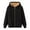 Black, variant on UAMVSH Women's Casual Full Zip up Sherpa Lined Hoodie Sweatshirts Warm Winter Fleece Long Sleeve Jacket Coat with Pockets(X-Large,Dark Blue)
