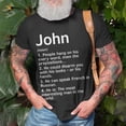 thumbnail image 3 of John Name Definition Meaning Interesting TShirt, 3 of 6