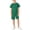 Green, variant on Boys 2 Piece Athletic Short Sets Short Sleeve T-Shirt and Shorts with Pocket Kids Summer Loose Mesh Outfit Sets
