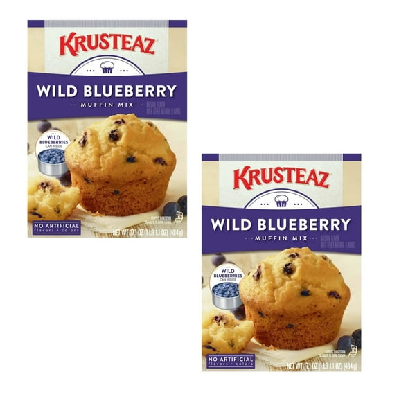 ( 2 Pack ) Krusteaz Wild Blueberry Muffin Mix - 17.1 Oz