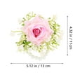thumbnail image 2 of UPGRATOR 1Jgo Accesorio Floral Rosa Con Simulado Para Bodas Y Eventos Especiales, 2 of 6