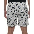 thumbnail image 3 of Mens Disney Mickey Mouse Pajama Sleep Shorts Gray Black Pockets, 3 of 7