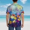 thumbnail image 6 of Bixox Men's Hawaiian Shirts Men's Spring Flower Seasonal Print Short-Sleeve Shirt-3X-Large, 6 of 8
