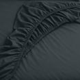 thumbnail image 5 of Dan River Bed Sheet Set Full 4 Piece Gray Breathable Soft Cotton Jersey Sheets with Deep Pockets, Unisex, 5 of 11