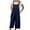 Dark Blue-10, variant on Owordtank Womens Solid Color Suspender Jumpsuit Summer Casual Pants
