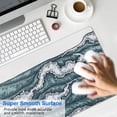 thumbnail image 4 of Choppy Green Waves&nbsp;mousepad Gamingwaterproofnon Slip&nbsp;for Office Home Work GamingmousepadsRubber Base Mousepad with Stitched Edges 31.5x11.8inches, 4 of 7