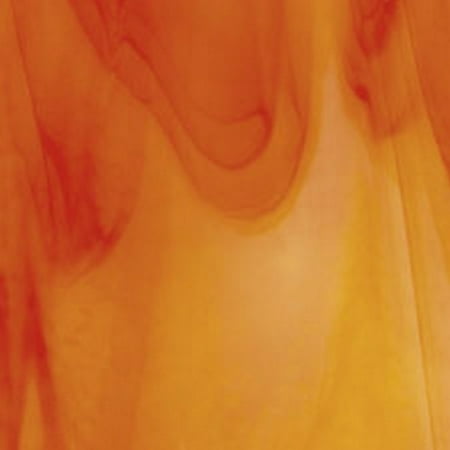 Bullseye 90 coe Glass - WHITE/ORANGE FUSIBLE