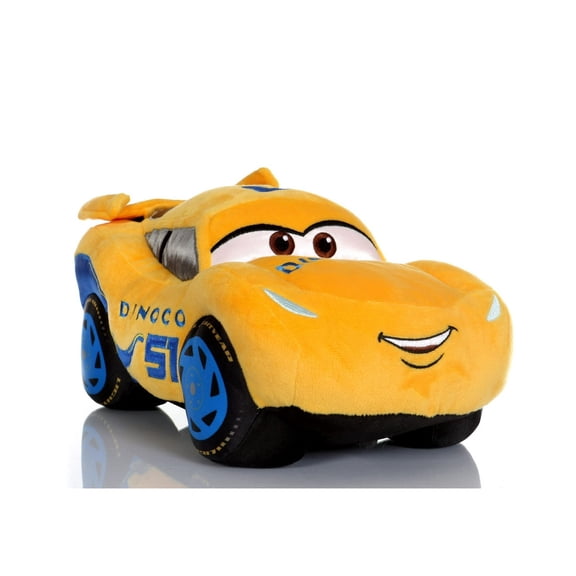 Ty Sparkle Cars 3 Cruz Ramirez Dinoco Race Car Plush Stuffed Toy (NO TY HANG TAG)(BONUS 1 FUN CHOPS)
