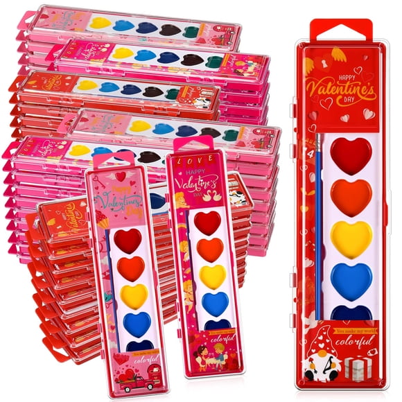 Set de pintura acuarela Watersay Valentines Heart, 36 paquetes