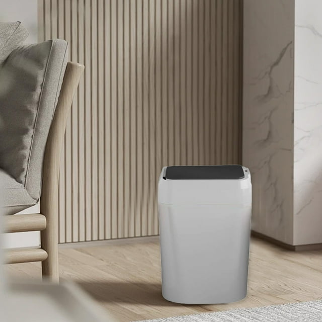 Large Storage Bins with Lids, 5 Gallon Water, Contactless Sensor Bin 12 Litre/3.1 Gallon for Kitchen/Living Room/Office Water Proof Automatic Intelligent with Lid , Bins with Lids