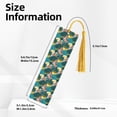 thumbnail image 3 of Kdxio Hawaiian Style Print Metal Tassel Bookmarks,Perfect Gift for Art Lovers and Bookworms Metal Bookmarks for Women, 3 of 8