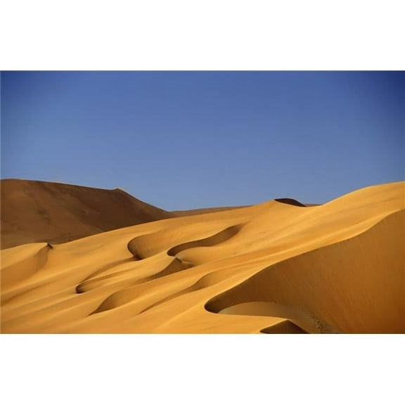 Sand Dune Against Clear Sky In Namib-Naukluft National Park Poster Print, 38 x 24 - Large