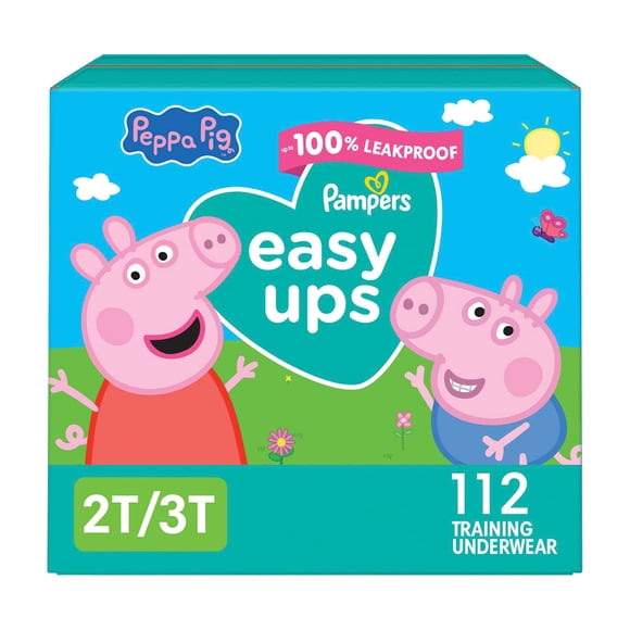 Pampers Easy Ups Training Underwear Peppa Pig Size 4 2T-3T