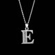 thumbnail image 4 of Collar con colgante de acero inoxidable para hombre y mujer, cadena con A-Z de circonita, letras iniciales Punk, nombre, joyería para regalo, 4 of 4