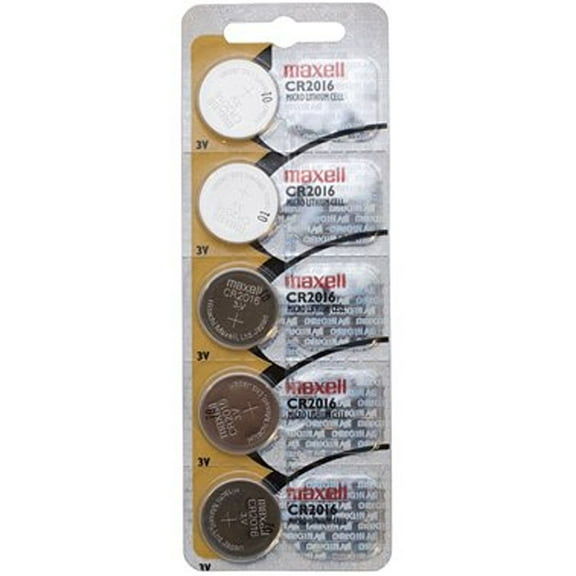 Maxell Battery, Energizer #cr2016, Pack of 5