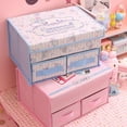 thumbnail image 2 of Caja de almacenamiento de ropa interior tipo cajón Hello Kitty Acabado de tela Kuromi Caja Canela Caja de almacenamiento plegable Sujetadores Calcetines con tapa, 2 of 5