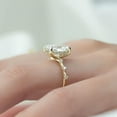 thumbnail image 6 of Cora Jewellery 2.5CT Distance Diamond Radiant Moissanite Engagement Ring For Women, 10K Yellow Gold, 6 of 7