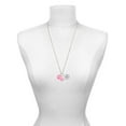 thumbnail image 3 of Delight Jewelry Acrylic Small Hot Pink Peace Sign - Hot Pink Heart Nurse Strong Zoe Necklace, 3 of 4