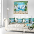 thumbnail image 5 of DESIGN ART Designart 'Wooden Terrace with Sea View' Landscape Photography Throw Blanket, 5 of 5