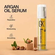 GK Hair Keratin Argan Oil Hair Serum, Hydrating and Smoothing, 0.34 fl oz
