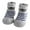 Grey, variant on Toddler Cartoon Print Sock Shoes, Striped Non- Baby Shoes
