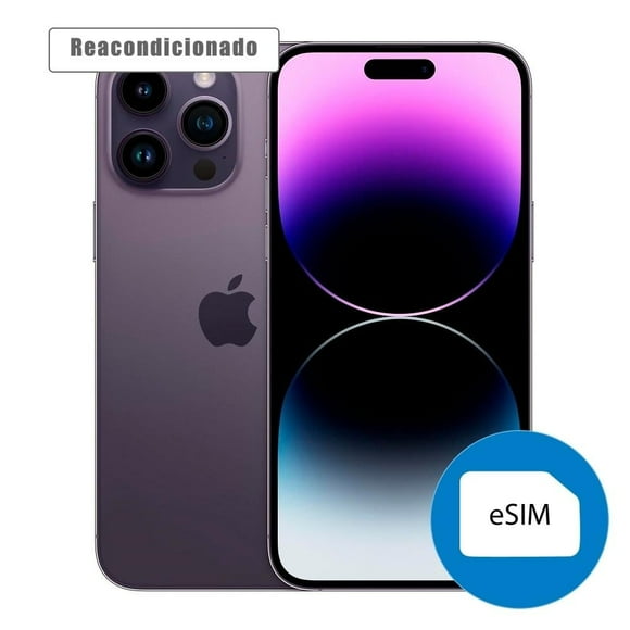 iPhone 14 Pro Apple 256GB eSIM Morado Reacondicionado