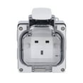 thumbnail image 1 of Tomacorriente Resistente a la Intemperie en Uso, IP66 Tomacorriente Resistente a la Intemperie Toma de Uso Exterior para Aplicaciones comerciales de jardín 250V 13A, 1 of 14
