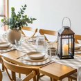 thumbnail image 6 of Minimalistic Checkered Beige Rural Style Round 15 Inch Placemats Set of 2, HeatResistant Non Slip Place Mats for Dining Table, Wipeable Braided Kitchen Table Mats for Housewarming, 6 of 9