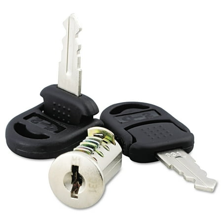 Hon Removable Lock Core - Alera Core Removable Lock and Key Set, Silver, Two Keys/Set