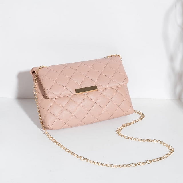 Bolso rombo bolso mujer bolso bandolera cadena bordado pequeño bolso cuadrado