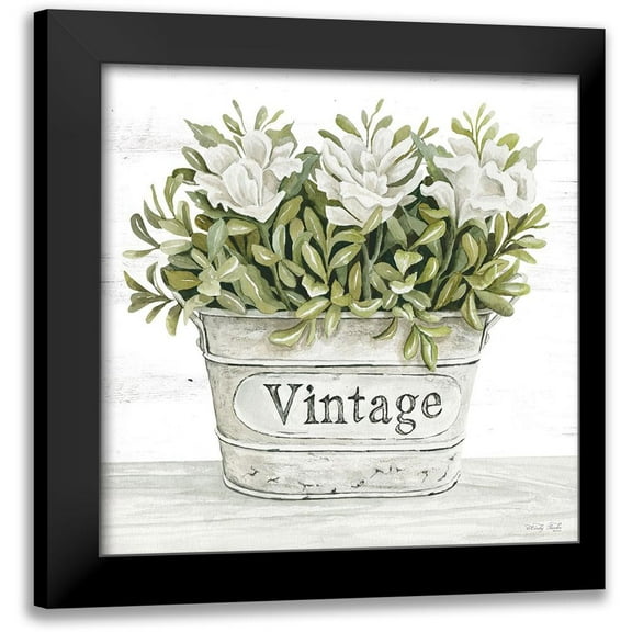 Jacobs, Cindy 12x12 Black Modern Framed Museum Art Print Titled - Vintage Floral