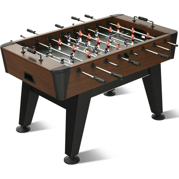 RayChee Foosball Table, 58Inch Competition Soccer Arcade Table Game w/ 2 Balls for Adult Kids Youth for Home, Game Room, Party