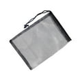 thumbnail image 3 of 4 bolsas de malla duraderas con cordón ajustable, bolsa para transportar pelotas de tenis, bolsa con cierre de cordón (no incluye pelotas) (negro), 3 of 7